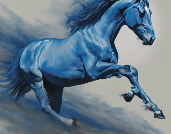 The Majestic Equine Shades: Unveiling the Enigmatic Blue Cross Horses