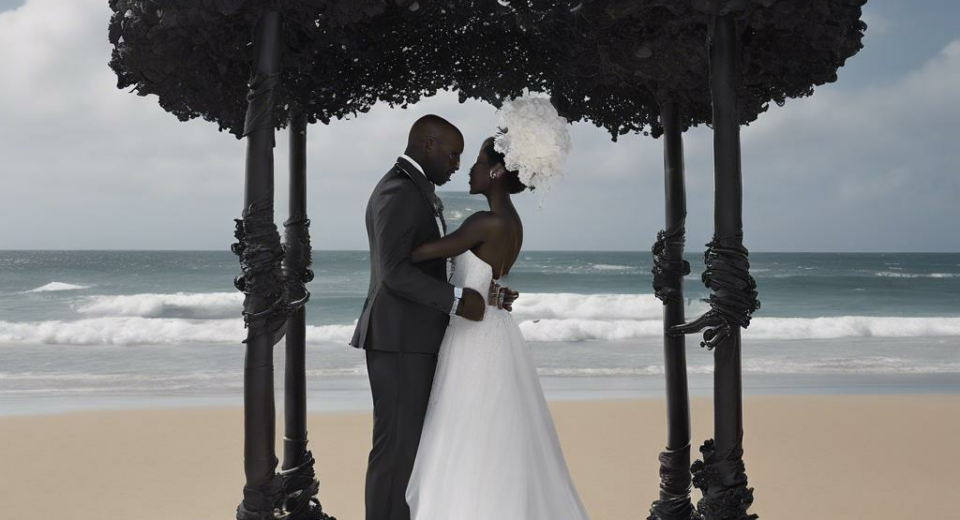 The Enchanting Allure of Ebony Sands: Unveiling the Mystique of Black Beach Weddings