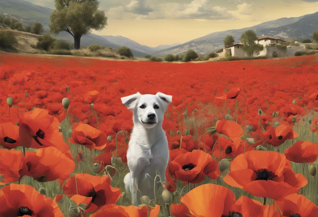 Blooming Serenity: Poppies, Nature’s Canine Comfort