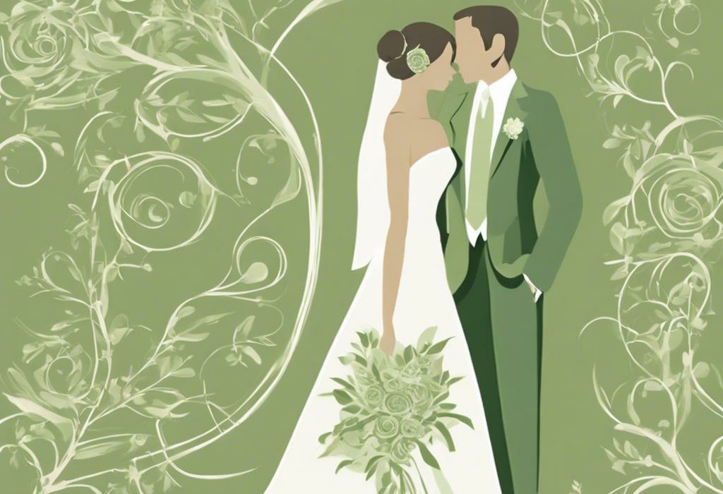Blending Elegance: The Enchanting Saga of Sage Green & Champagne Wedding
