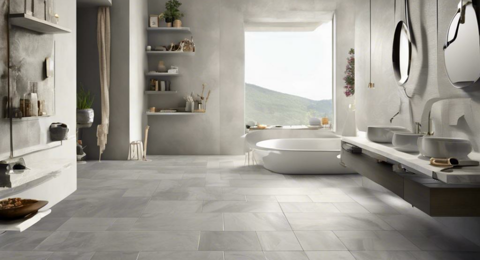 The Alluring Charm of Concept Gray: Mesmerizing Porcelain Tiles