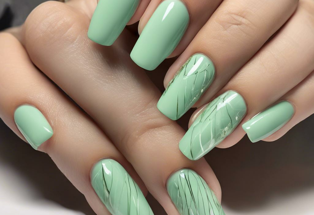 Minty Fresh: Exquisite Pastel Green Nail Designs Embrace Subtle Elegance