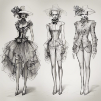 The Art of Transforming Ideas: Costume Design Sketches