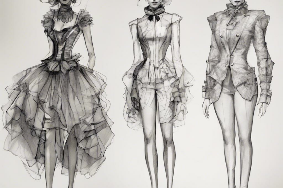 The Art of Transforming Ideas: Costume Design Sketches