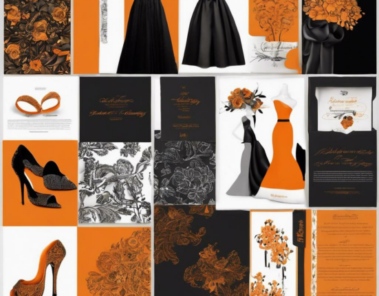 Elegant Contrast: The Beauty of Black and Orange Weddings