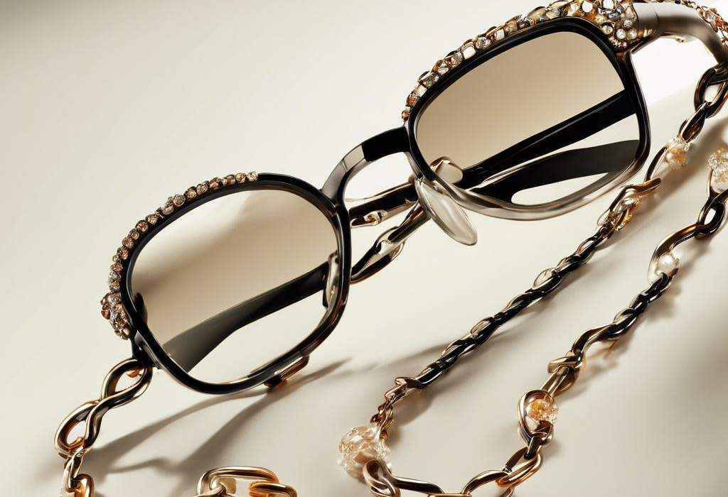 Frame Your Style: Bejeweled Links & Chic Designs for Fashionable Eyeglass Chains