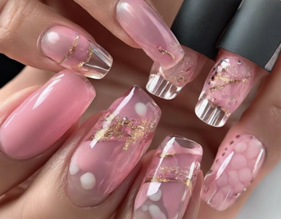 Pretty in Pink: 10 Chic Clear Nail Designs to Try