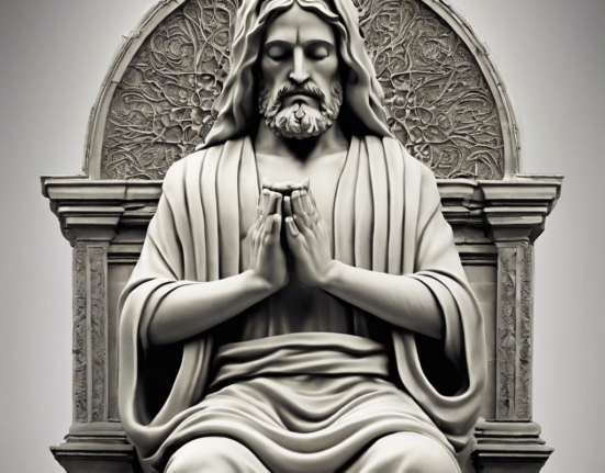 Silent Serenity: The Meditating Jesus Statue